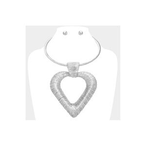 Silver Heart Pendant Necklace